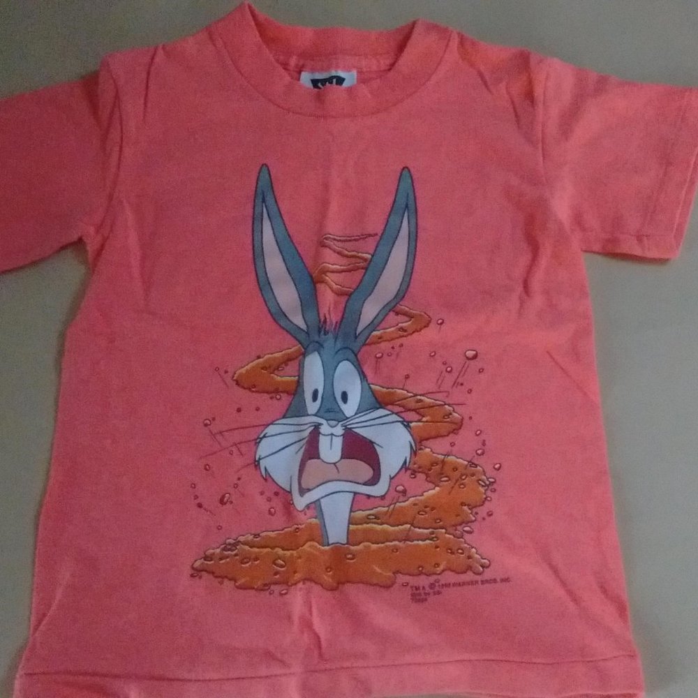 Bugs Bunny Warner Bros. 1993 Vintage Boys SSI Tee SZ 5-6 50/50 Blend USA T Shirt